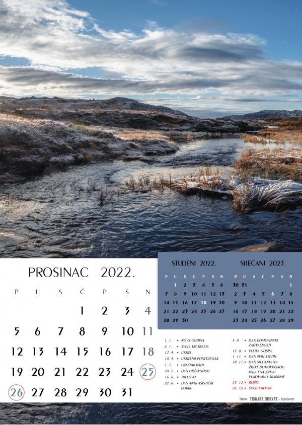 Kalendari Priroda 2022