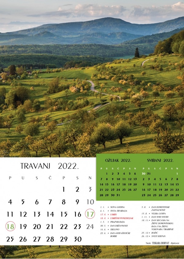 Kalendari Priroda 2022